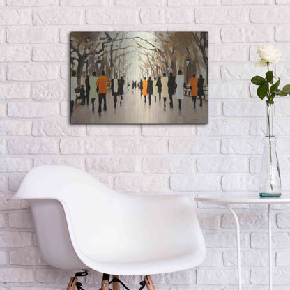 Luxe Metal Art  'Poet's Walk'  by Lorraine Christie, Metal Wall Art,24x16