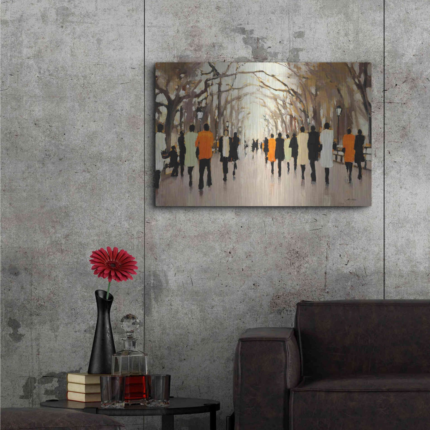 Luxe Metal Art  'Poet's Walk'  by Lorraine Christie, Metal Wall Art,36x24