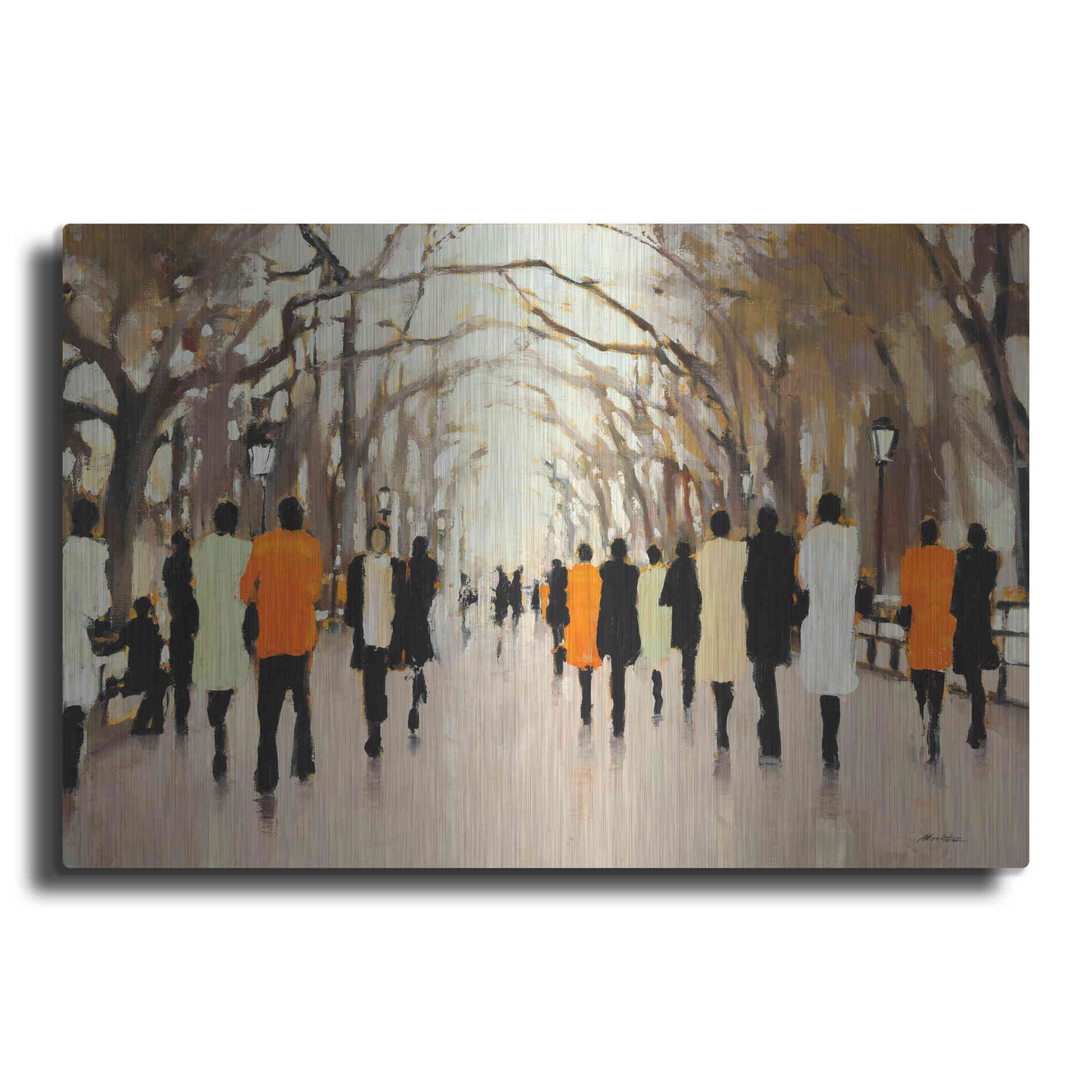 Luxe Metal Art  'Poet's Walk'  by Lorraine Christie, Metal Wall Art