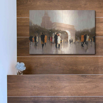 Luxe Metal Art  'Monumental Day'  by Lorraine Christie, Metal Wall Art,16x12