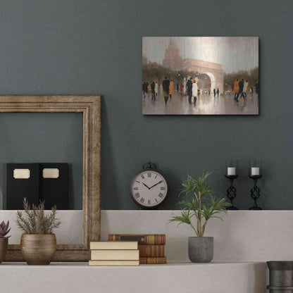 Luxe Metal Art  'Monumental Day'  by Lorraine Christie, Metal Wall Art,16x12