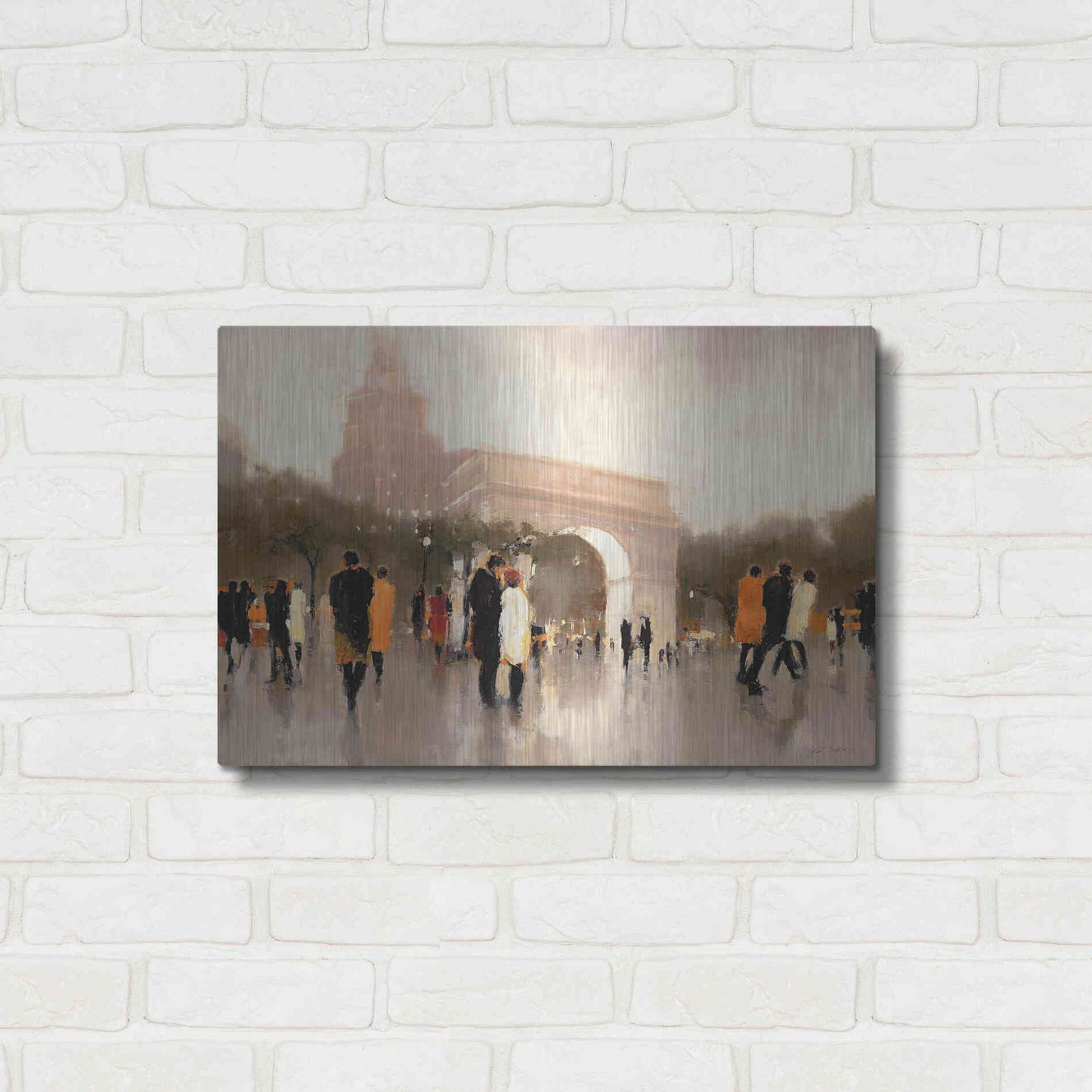 Luxe Metal Art  'Monumental Day'  by Lorraine Christie, Metal Wall Art,24x16