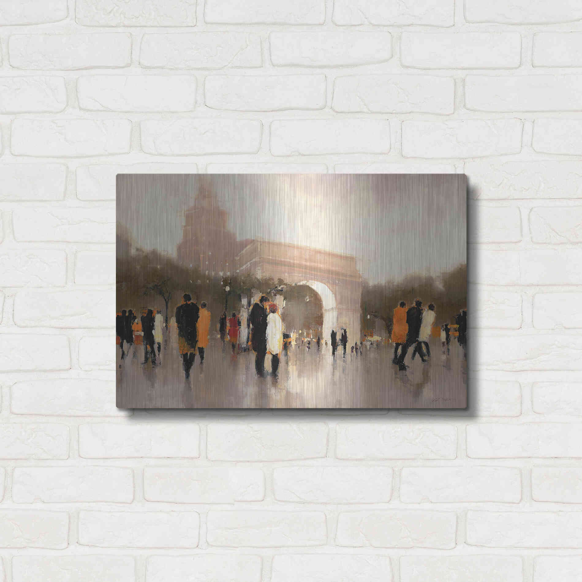 Luxe Metal Art  'Monumental Day'  by Lorraine Christie, Metal Wall Art,24x16