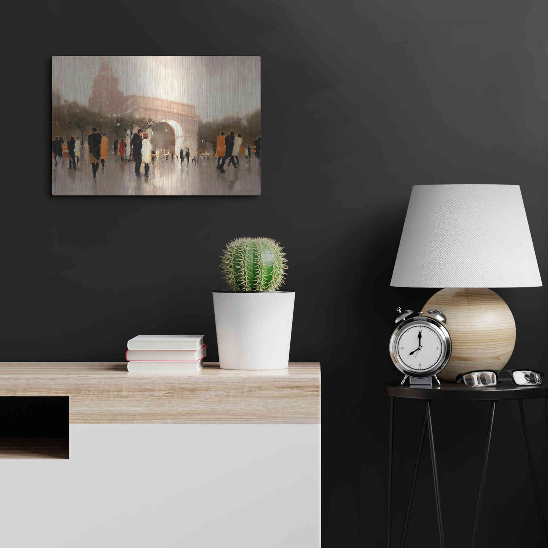 Luxe Metal Art  'Monumental Day'  by Lorraine Christie, Metal Wall Art,24x16