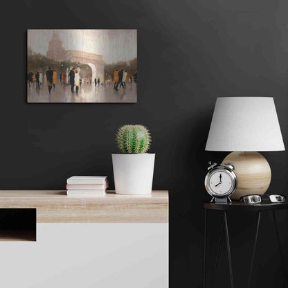 Luxe Metal Art  'Monumental Day'  by Lorraine Christie, Metal Wall Art,24x16