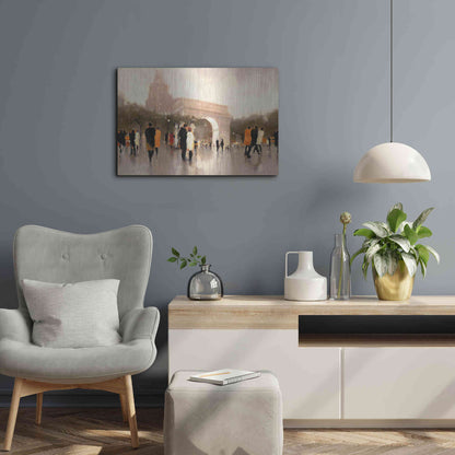 Luxe Metal Art  'Monumental Day'  by Lorraine Christie, Metal Wall Art,24x16