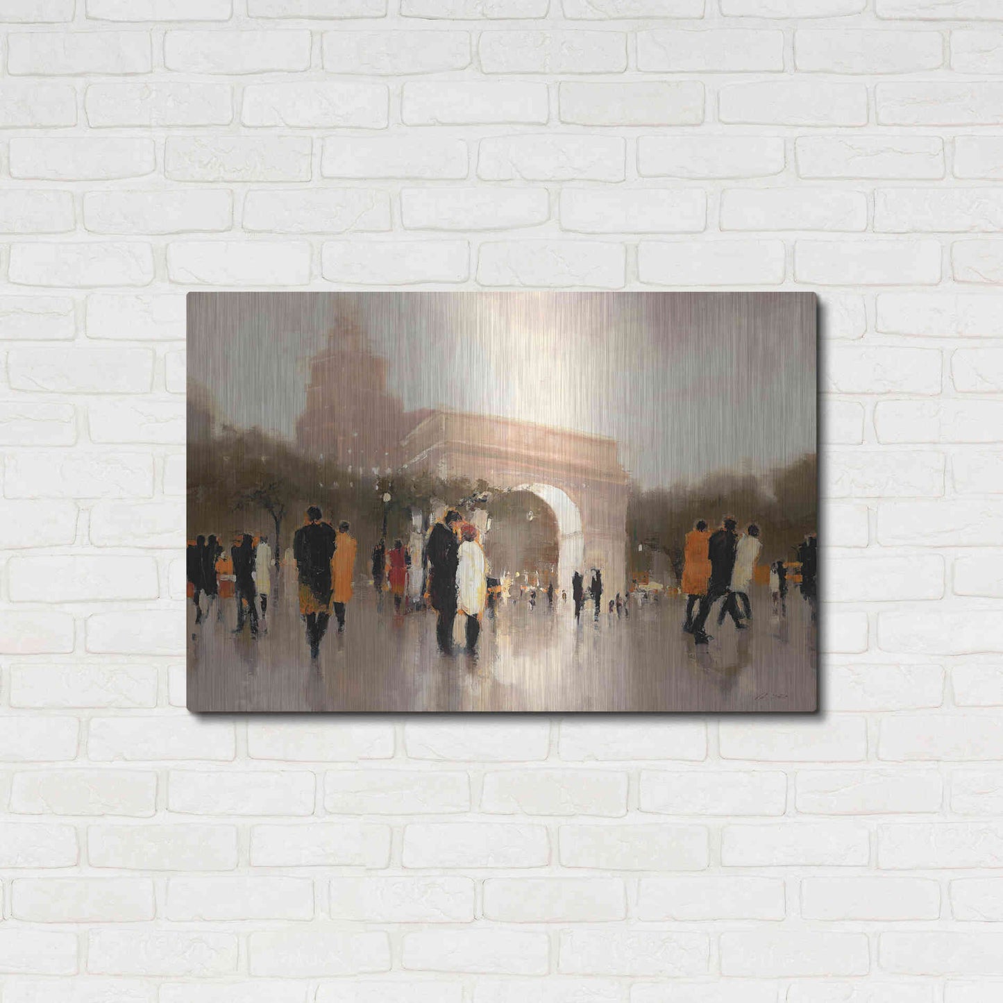 Luxe Metal Art  'Monumental Day'  by Lorraine Christie, Metal Wall Art,36x24