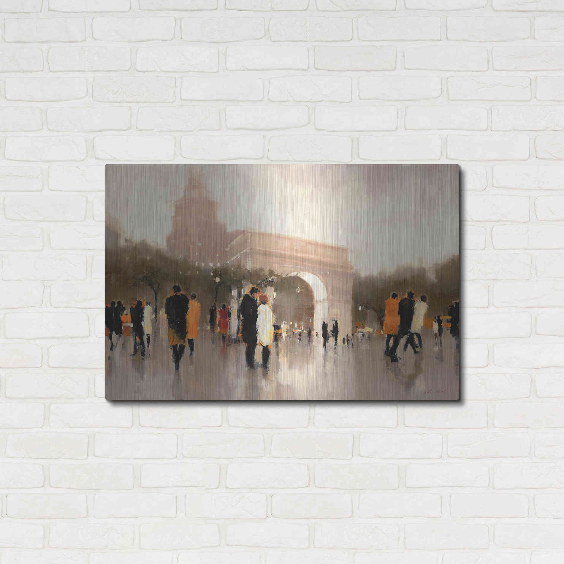 Luxe Metal Art  'Monumental Day'  by Lorraine Christie, Metal Wall Art,36x24
