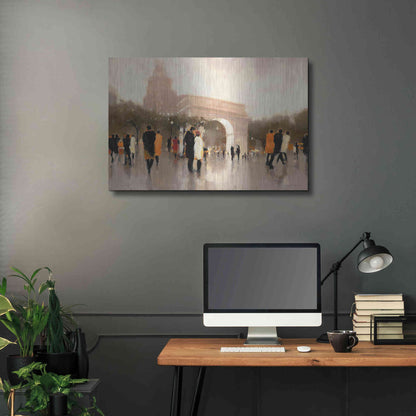Luxe Metal Art  'Monumental Day'  by Lorraine Christie, Metal Wall Art,36x24