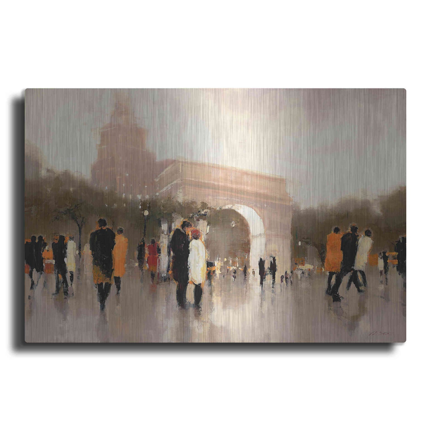 Luxe Metal Art  'Monumental Day'  by Lorraine Christie, Metal Wall Art
