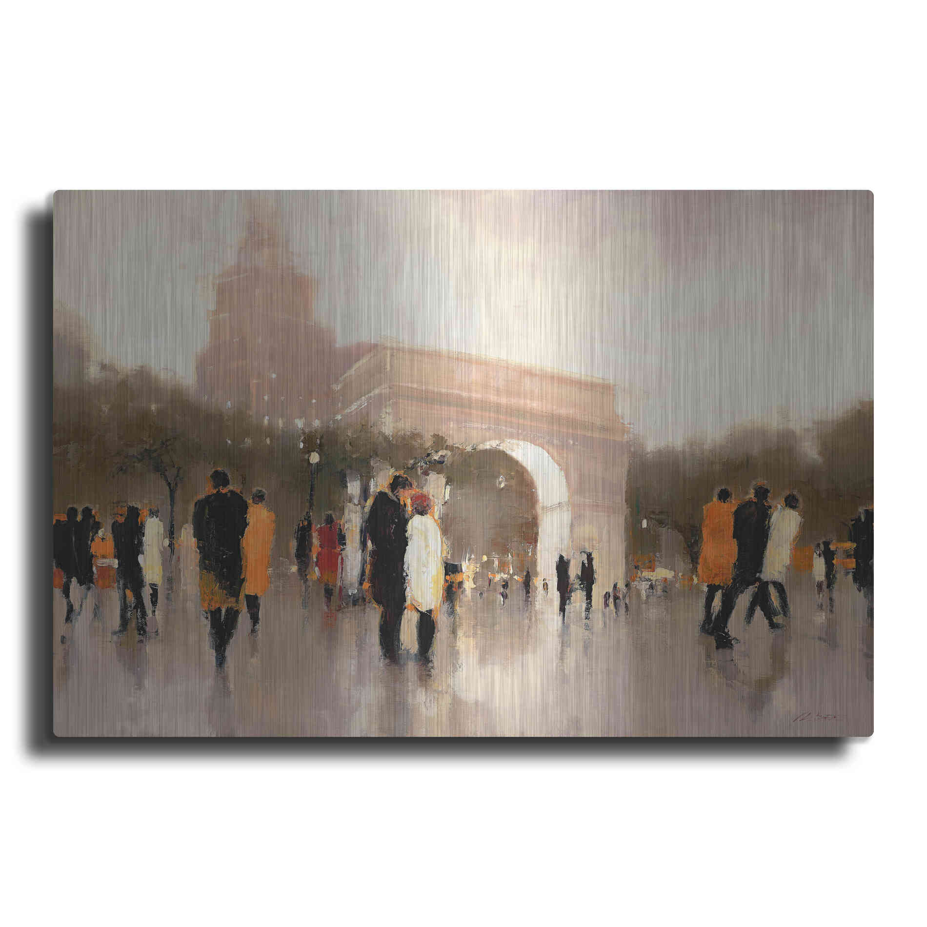 Luxe Metal Art  'Monumental Day'  by Lorraine Christie, Metal Wall Art