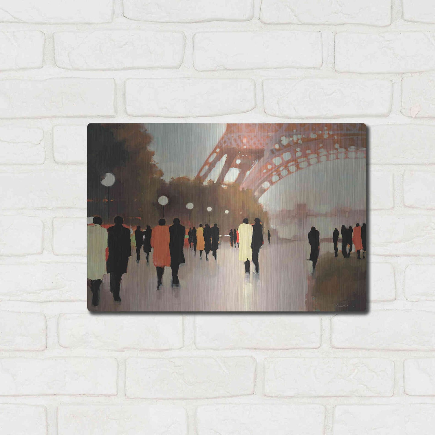 Luxe Metal Art  'Paris Remembered'  by Lorraine Christie, Metal Wall Art,16x12