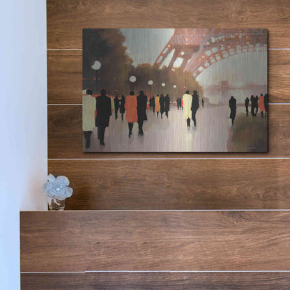 Luxe Metal Art  'Paris Remembered'  by Lorraine Christie, Metal Wall Art,16x12