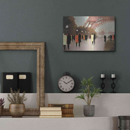 Luxe Metal Art  'Paris Remembered'  by Lorraine Christie, Metal Wall Art,16x12