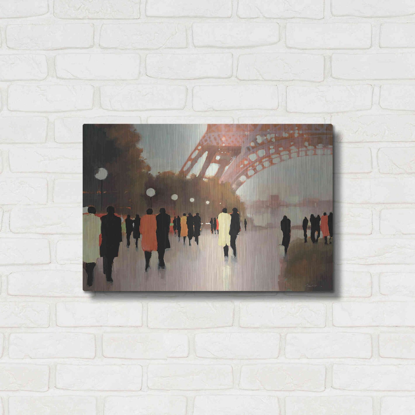 Luxe Metal Art  'Paris Remembered'  by Lorraine Christie, Metal Wall Art,24x16