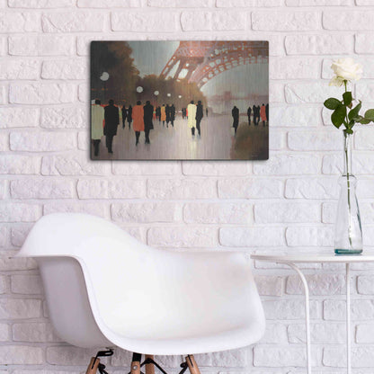 Luxe Metal Art  'Paris Remembered'  by Lorraine Christie, Metal Wall Art,24x16