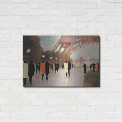 Luxe Metal Art  'Paris Remembered'  by Lorraine Christie, Metal Wall Art,36x24