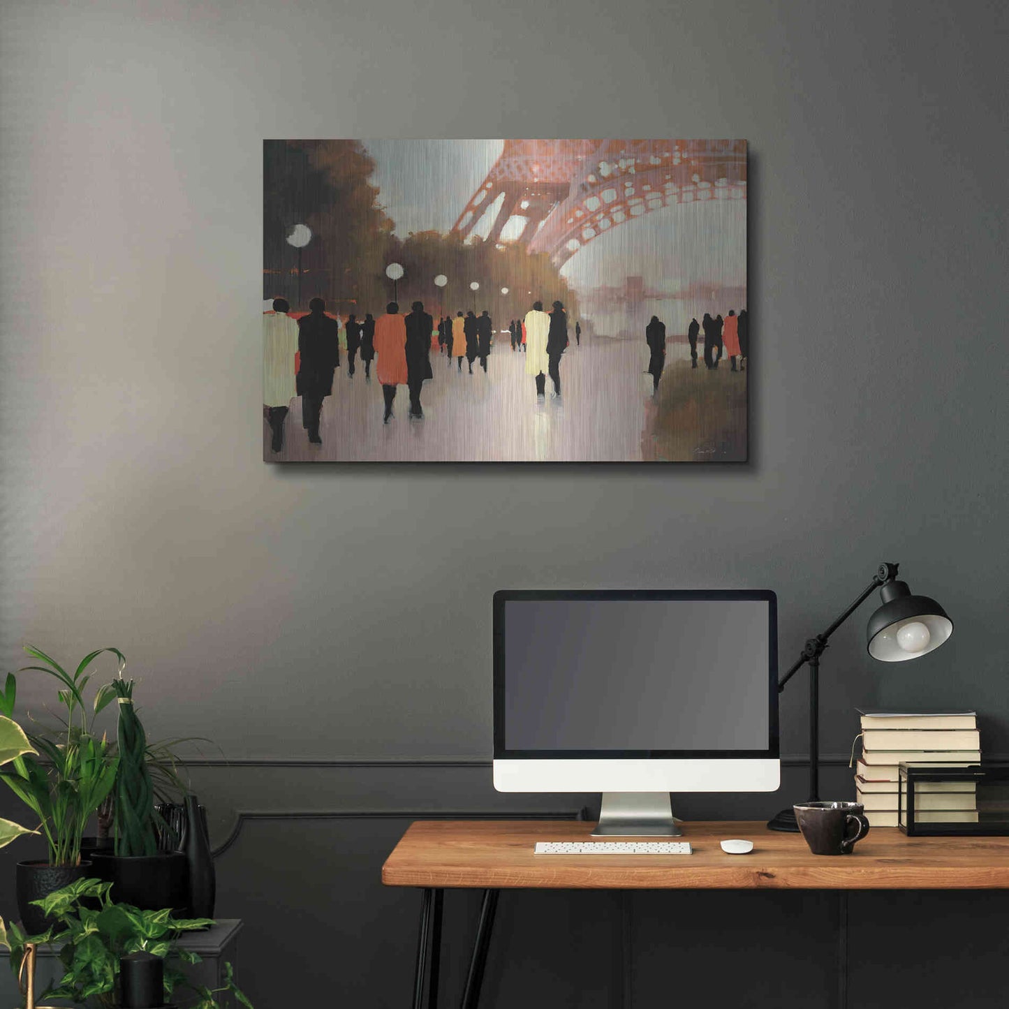 Luxe Metal Art  'Paris Remembered'  by Lorraine Christie, Metal Wall Art,36x24