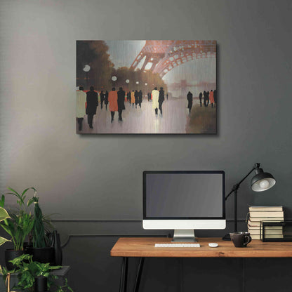 Luxe Metal Art  'Paris Remembered'  by Lorraine Christie, Metal Wall Art,36x24