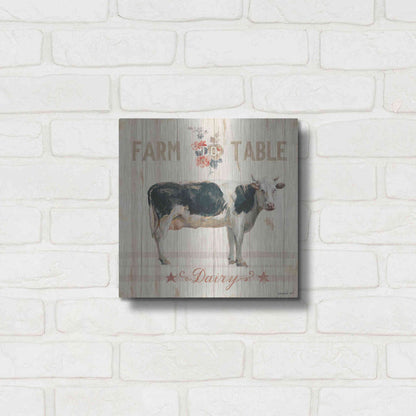 Luxe Metal Art 'Farm Patchwork V' by Danhui Nai, Metal Wall Art,12x12