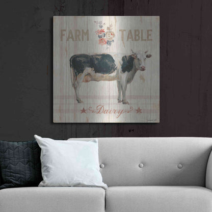 Luxe Metal Art 'Farm Patchwork V' by Danhui Nai, Metal Wall Art,36x36