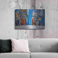 Luxe Metal Art 'Night Square' by Ekaterina Ermilkina Metal Wall Art,36x24