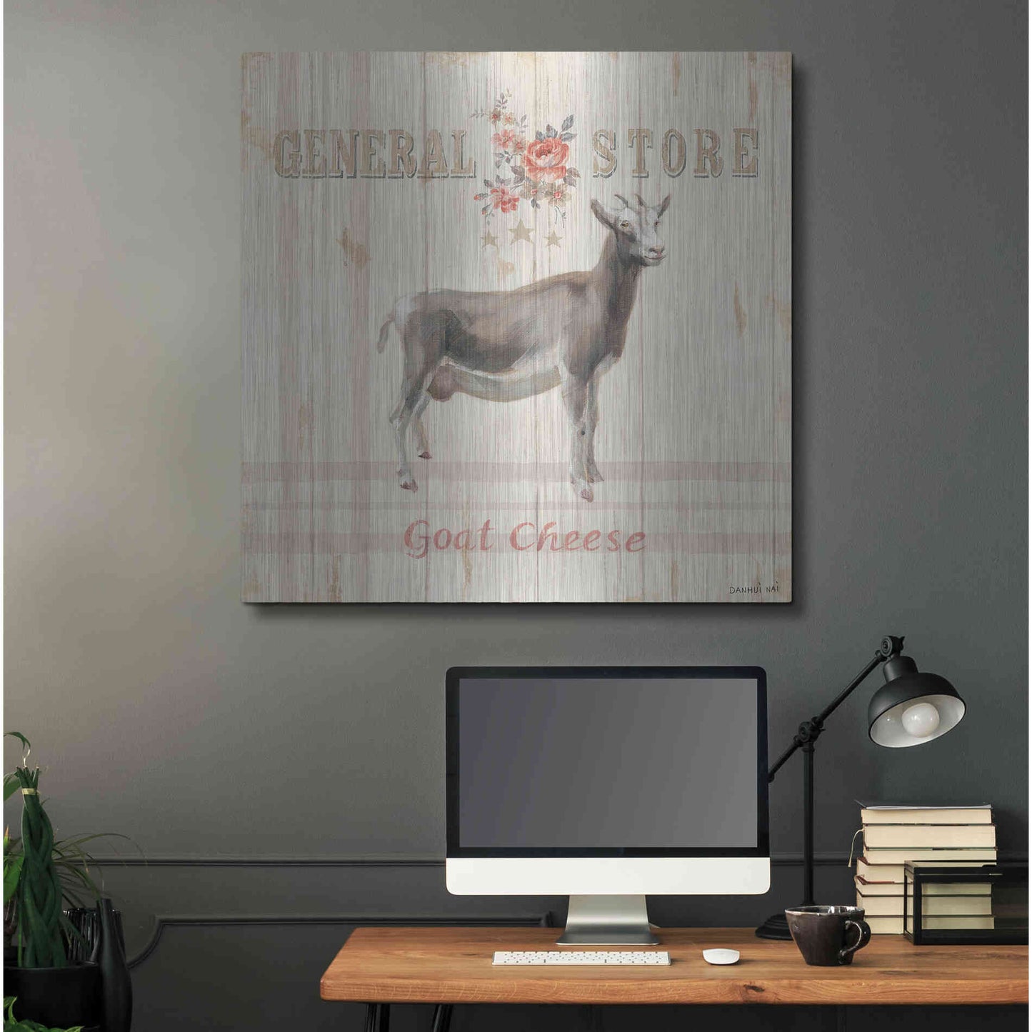 Luxe Metal Art 'Farm Patchwork VII' by Danhui Nai, Metal Wall Art,36x36