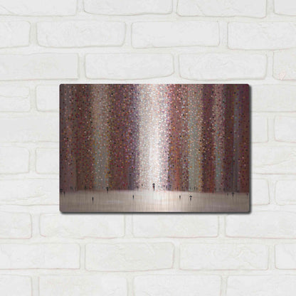 Luxe Metal Art 'Romance And Rain' by Ekaterina Ermilkina Metal Wall Art,16x12