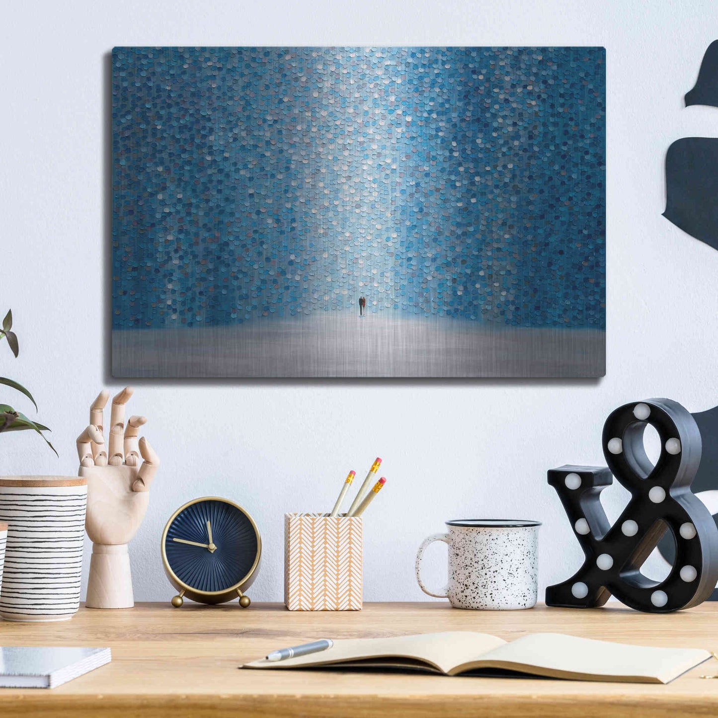 Luxe Metal Art 'Romantica' by Ekaterina Ermilkina Metal Wall Art,16x12