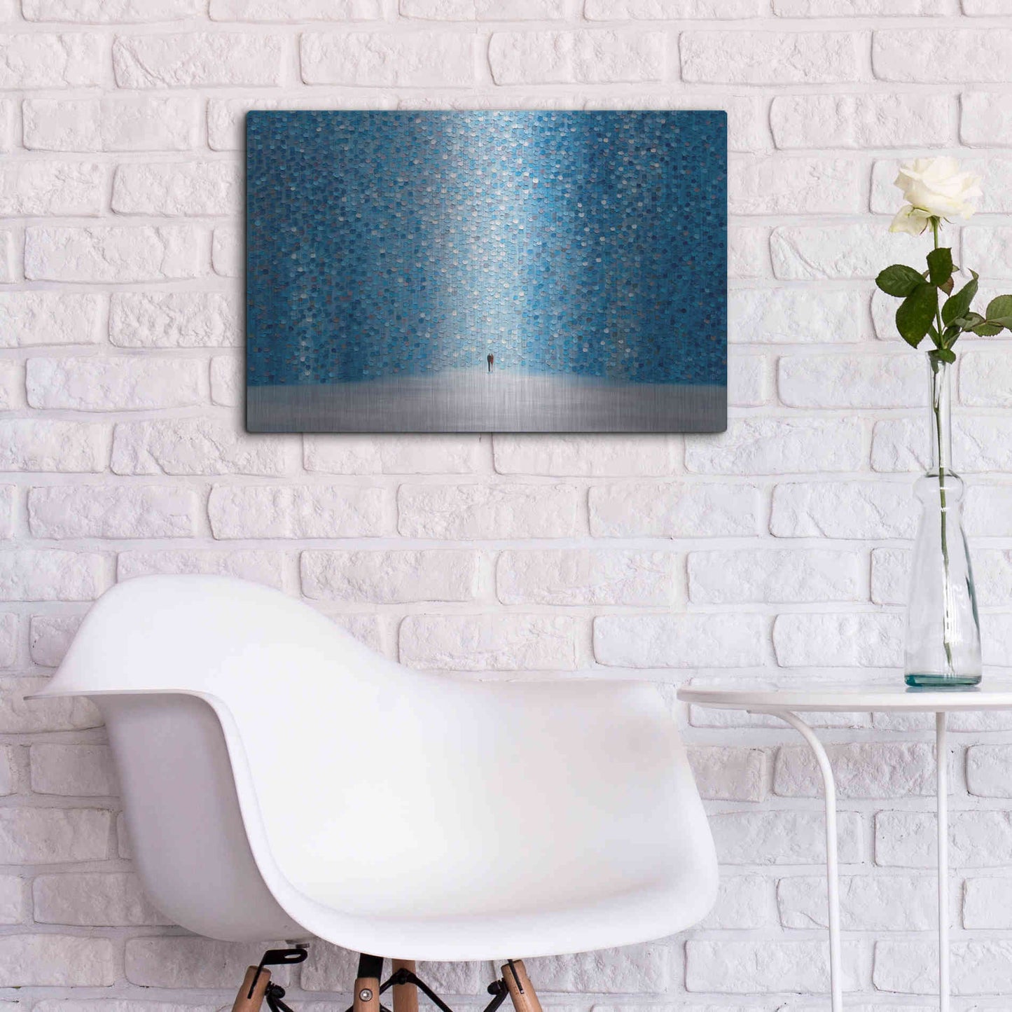 Luxe Metal Art 'Romantica' by Ekaterina Ermilkina Metal Wall Art,24x16