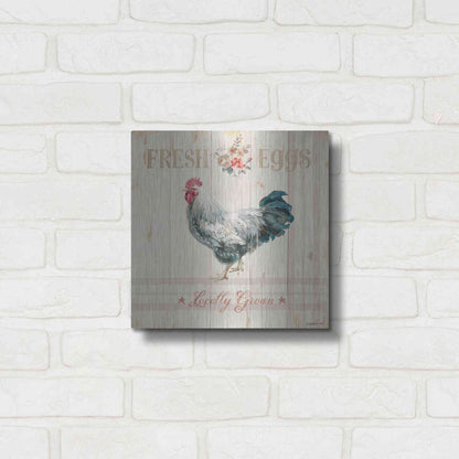 Luxe Metal Art 'Farm Patchwork VIII' by Danhui Nai, Metal Wall Art,12x12