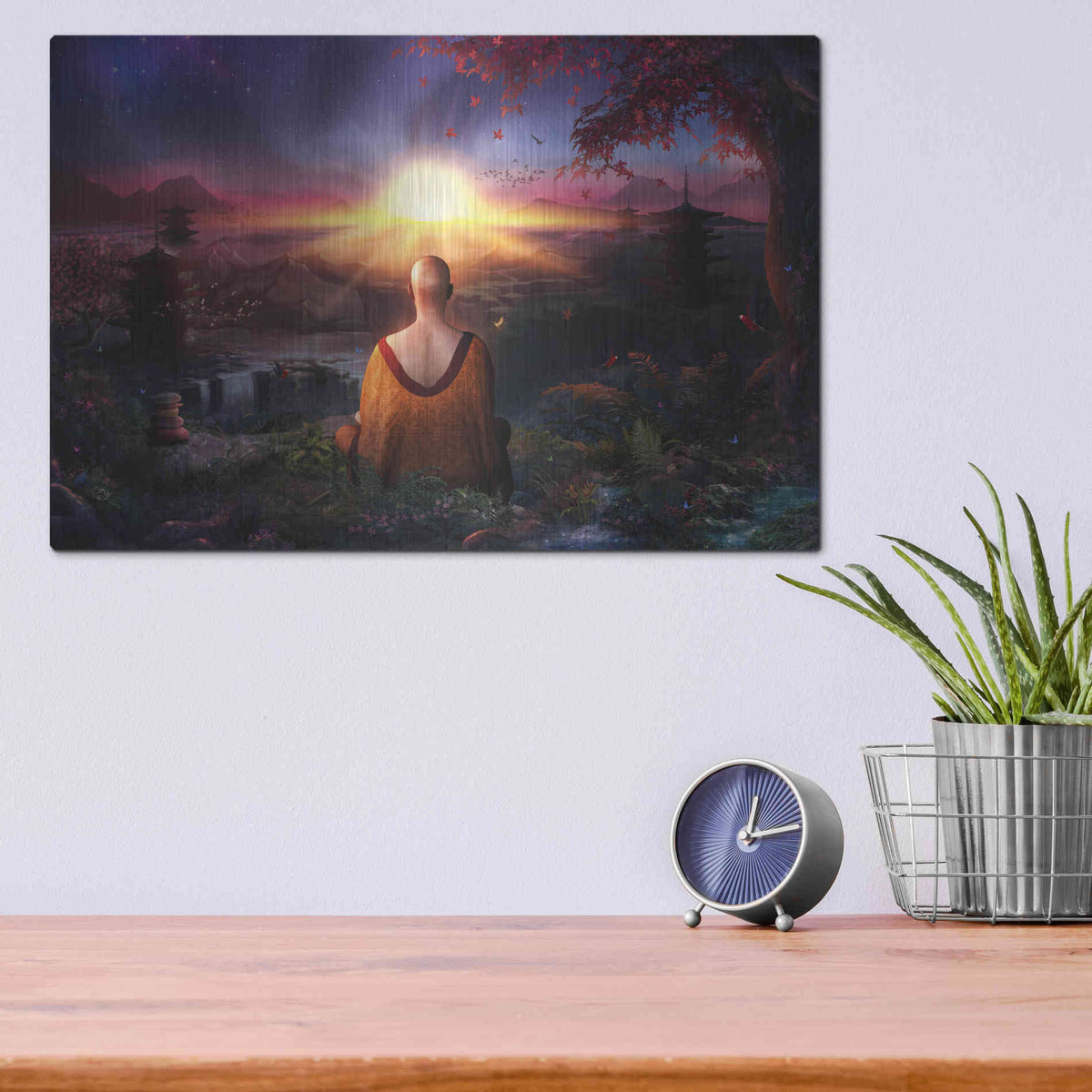 Luxe Metal Art 'A Magical Existence' by Cameron Gray Metal Wall Art,16x12