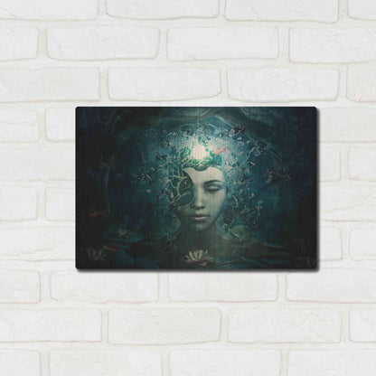 Luxe Metal Art 'Beautiful And Broken' by Cameron Gray Metal Wall Art,16x12