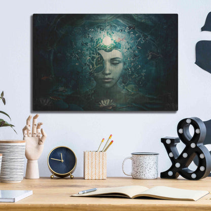 Luxe Metal Art 'Beautiful And Broken' by Cameron Gray Metal Wall Art,16x12