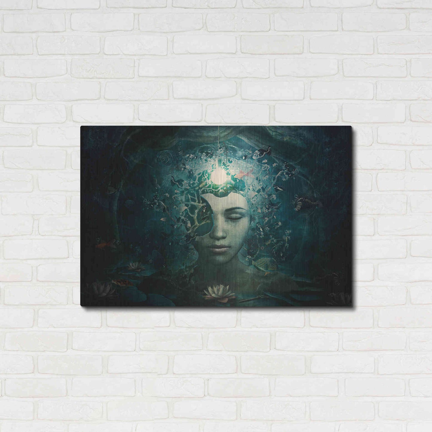 Luxe Metal Art 'Beautiful And Broken' by Cameron Gray Metal Wall Art,36x24