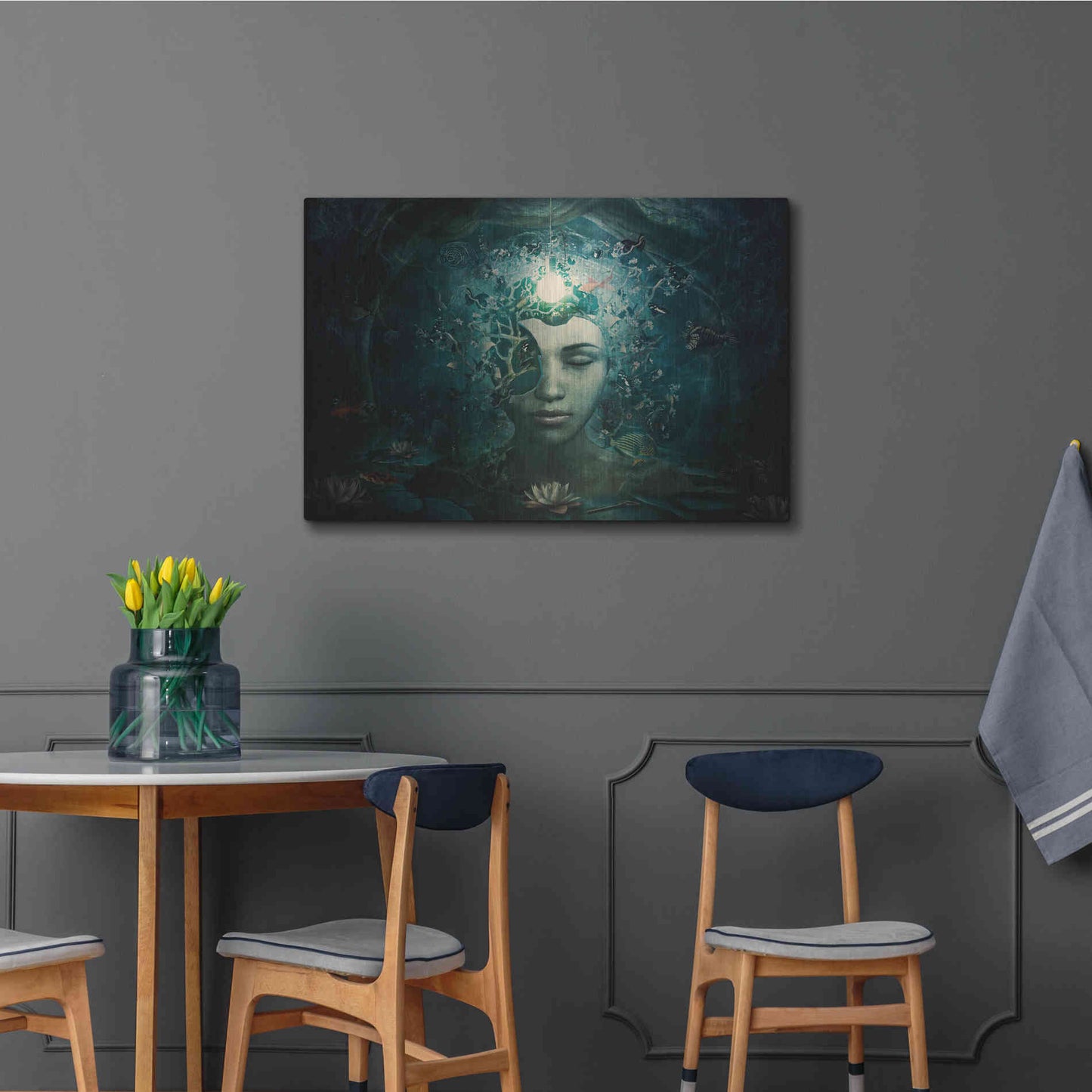 Luxe Metal Art 'Beautiful And Broken' by Cameron Gray Metal Wall Art,36x24