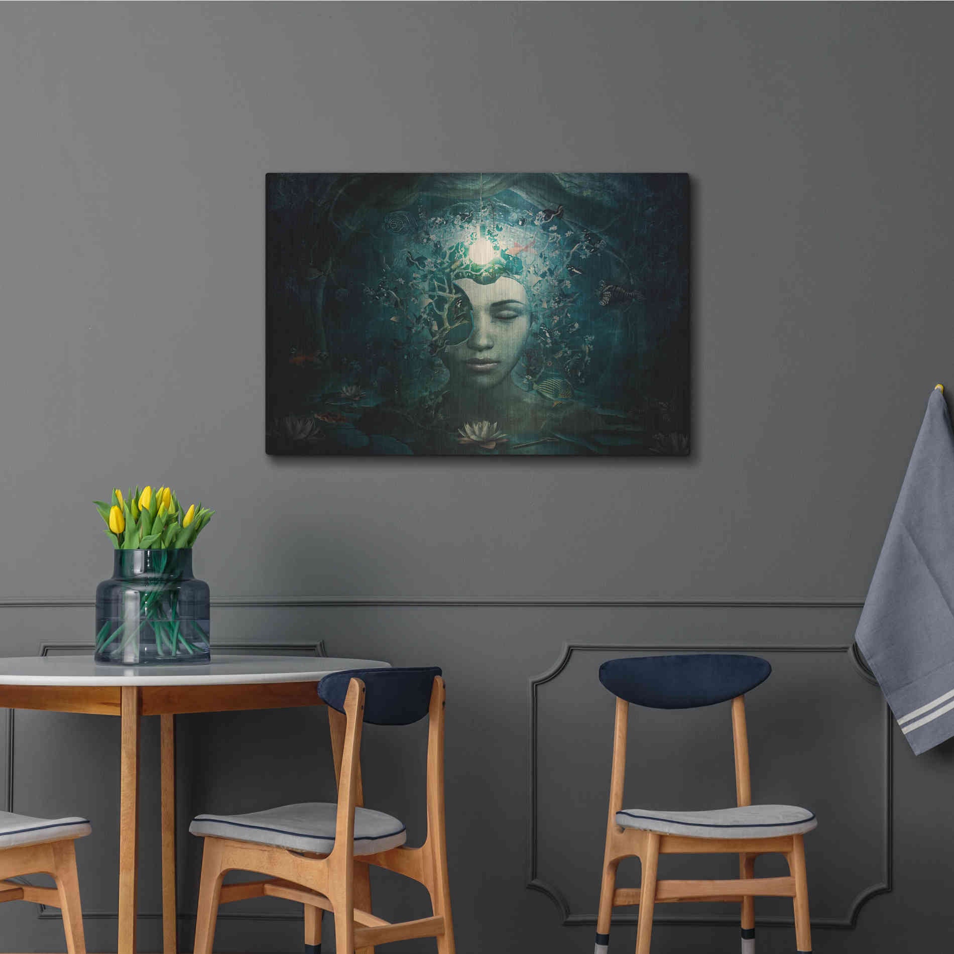 Luxe Metal Art 'Beautiful And Broken' by Cameron Gray Metal Wall Art,36x24