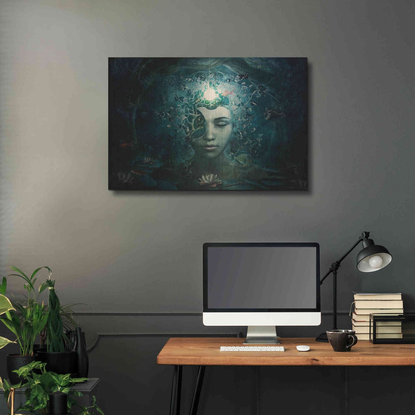 Luxe Metal Art 'Beautiful And Broken' by Cameron Gray Metal Wall Art,36x24