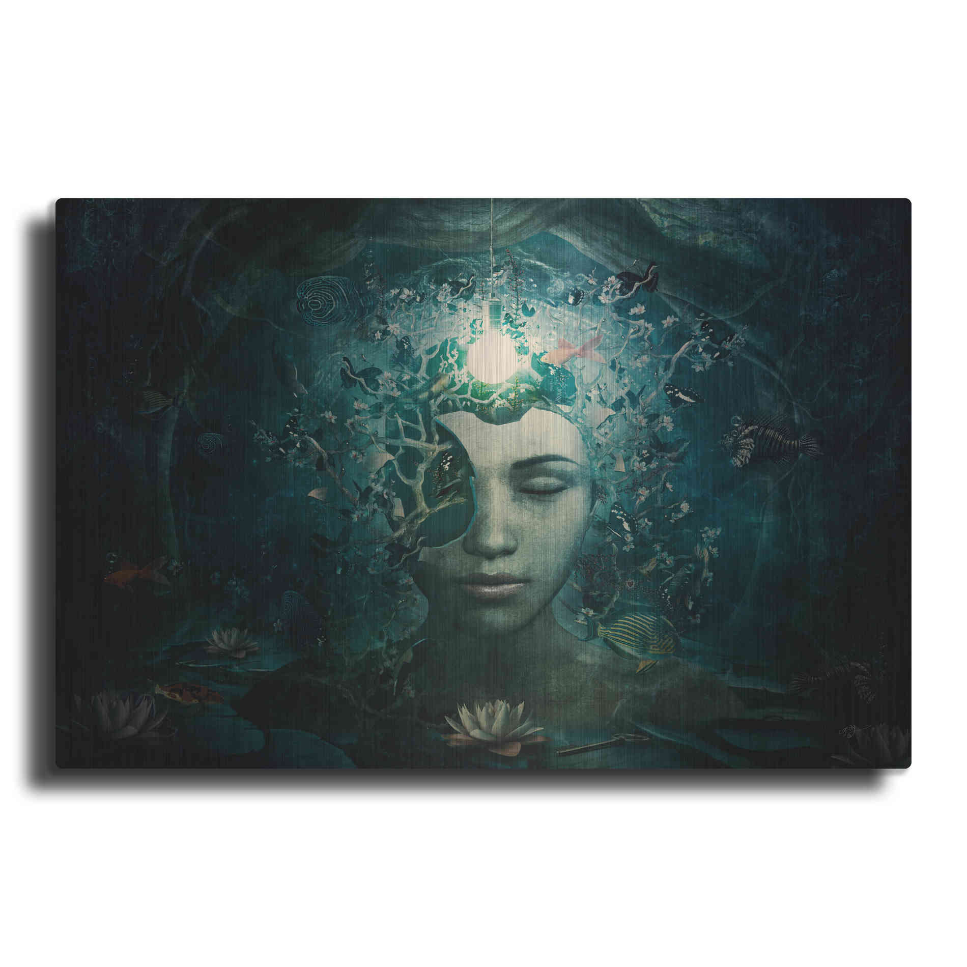 Luxe Metal Art 'Beautiful And Broken' by Cameron Gray Metal Wall Art