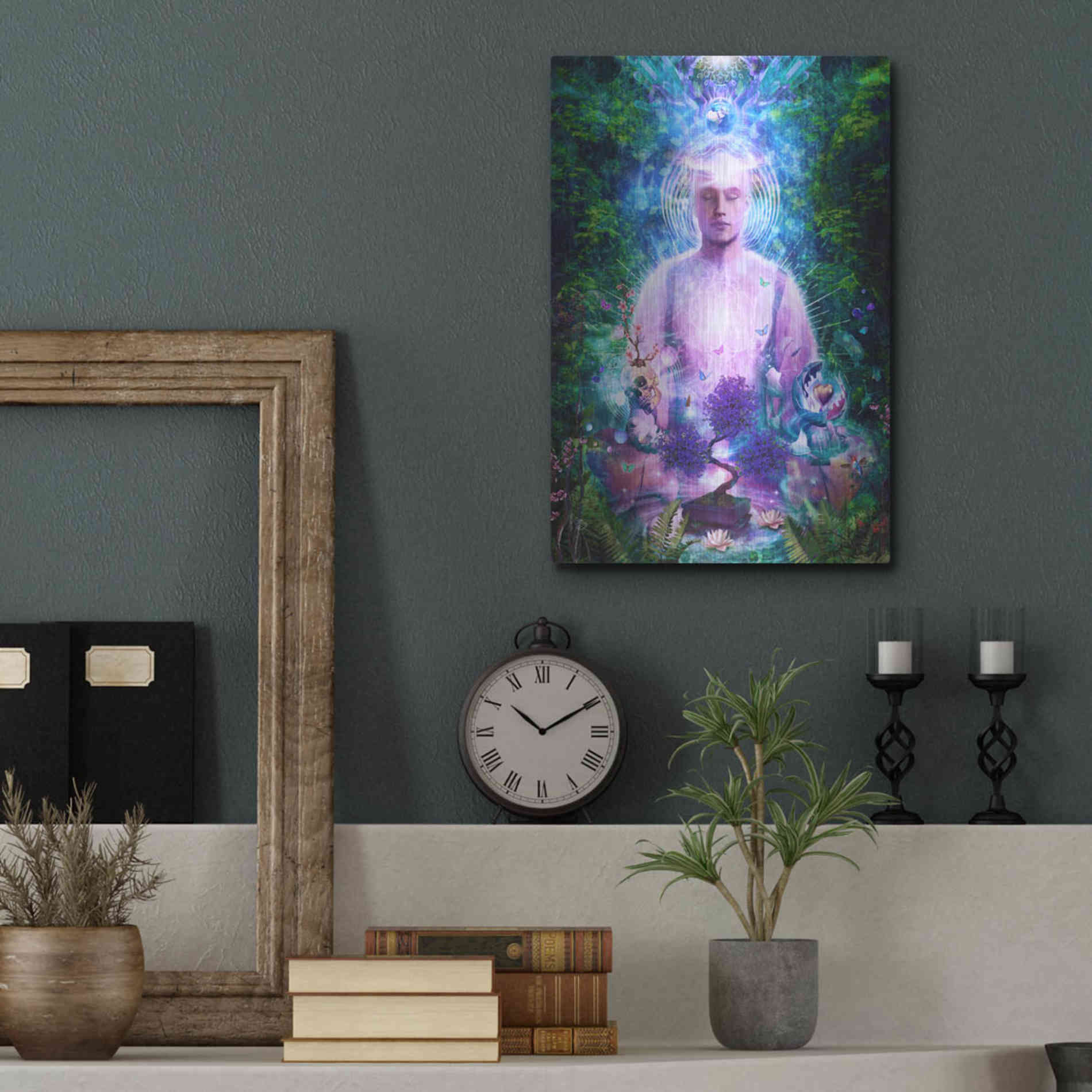 Luxe Metal Art 'Daily Meditation' by Cameron Gray Metal Wall Art,12x16