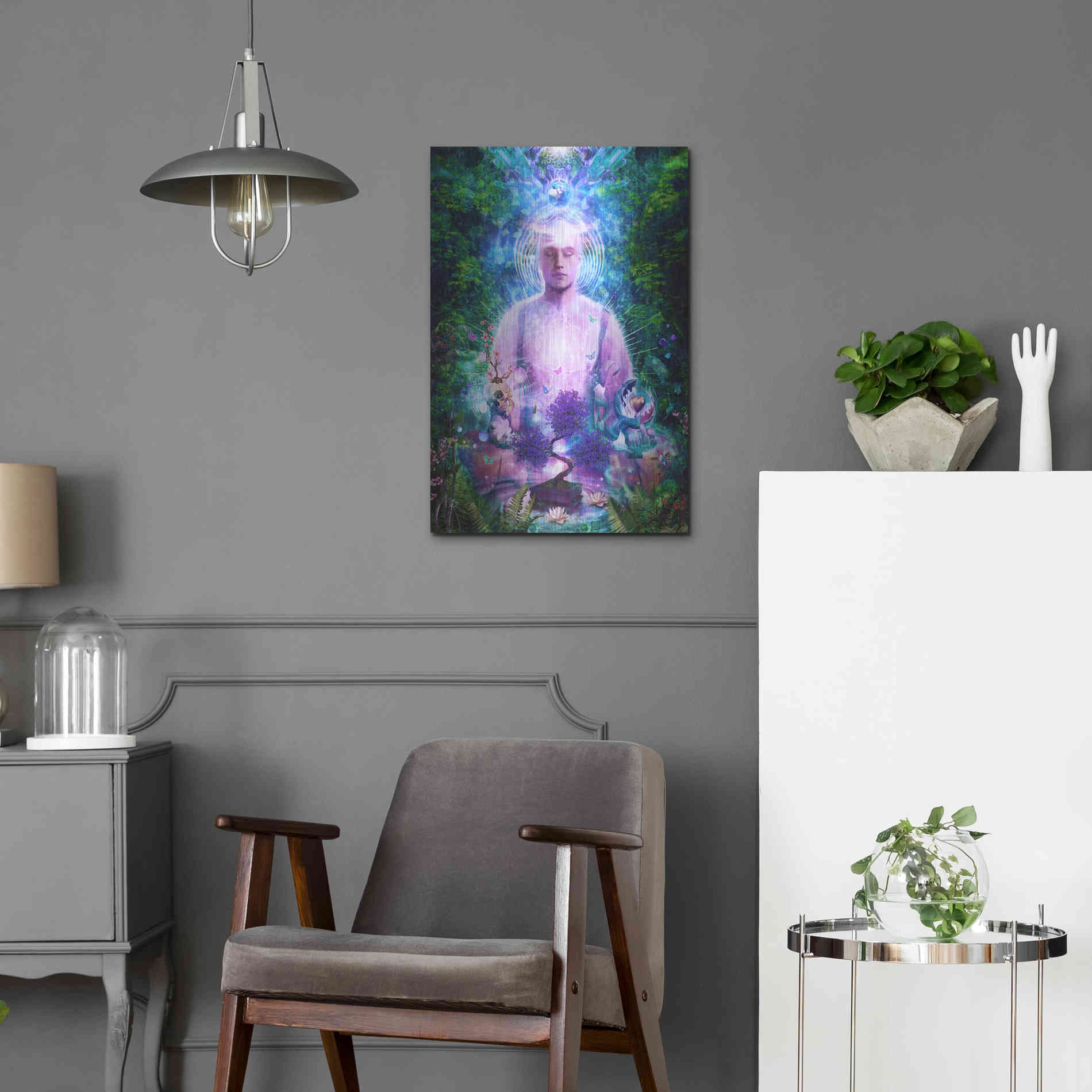 Luxe Metal Art 'Daily Meditation' by Cameron Gray Metal Wall Art,16x24