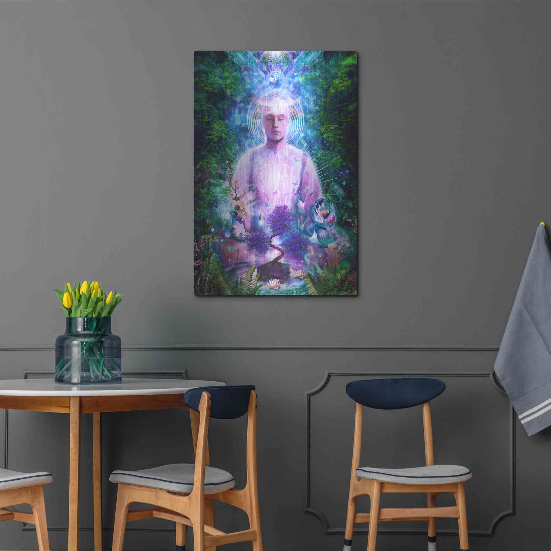 Luxe Metal Art 'Daily Meditation' by Cameron Gray Metal Wall Art,24x36