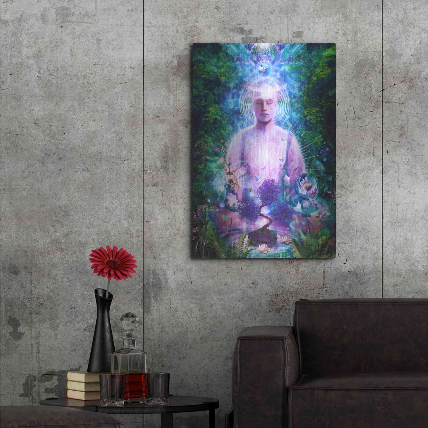 Luxe Metal Art 'Daily Meditation' by Cameron Gray Metal Wall Art,24x36