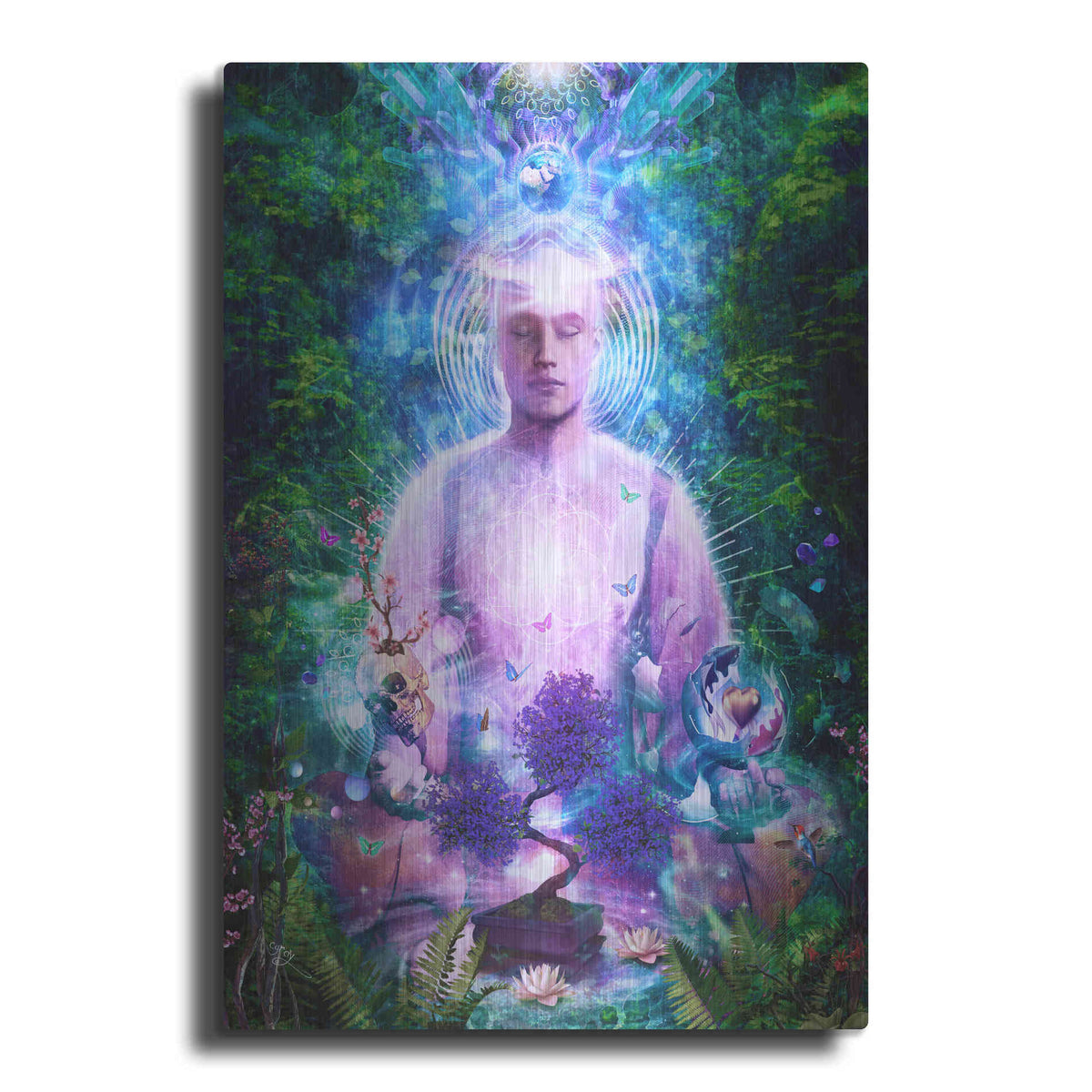 Luxe Metal Art 'Daily Meditation' by Cameron Gray Metal Wall Art