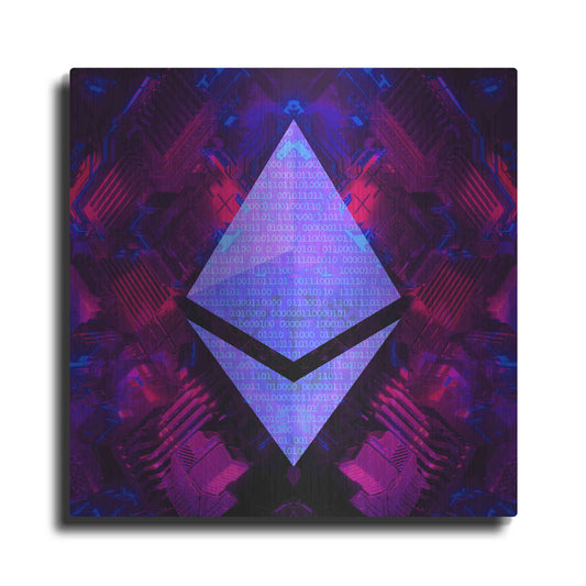 Luxe Metal Art 'Ethereum Future' by Cameron Gray Metal Wall Art