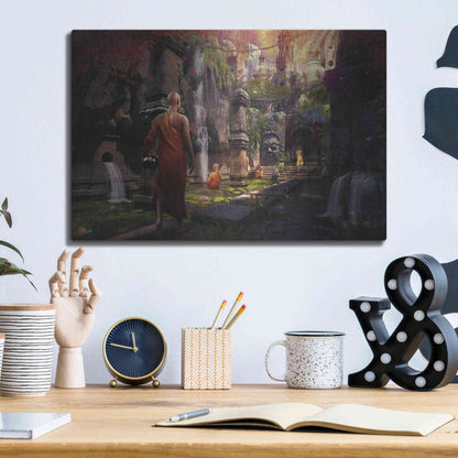 Luxe Metal Art 'Hidden Sanctuary' by Cameron Gray Metal Wall Art,16x12