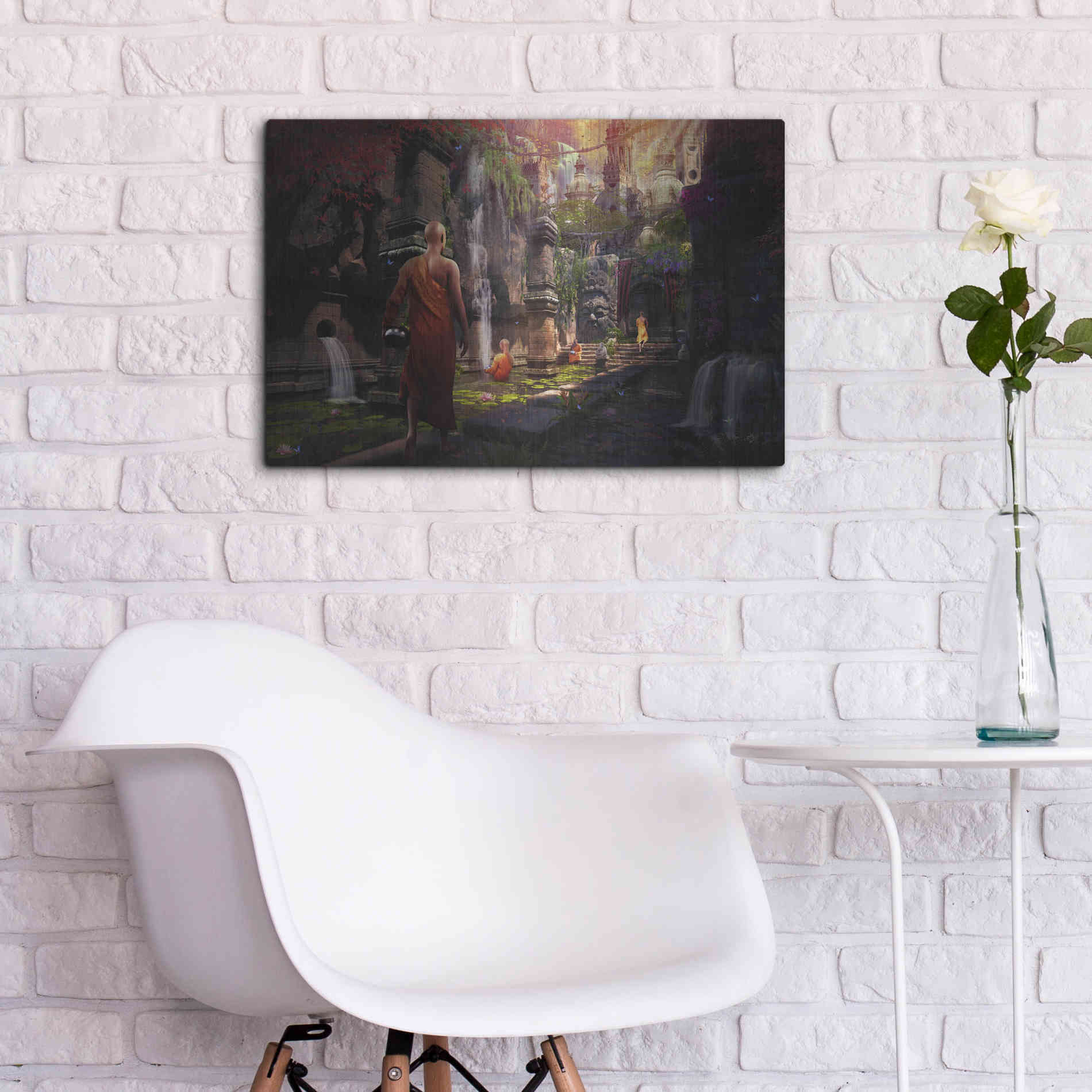 Luxe Metal Art 'Hidden Sanctuary' by Cameron Gray Metal Wall Art,24x16