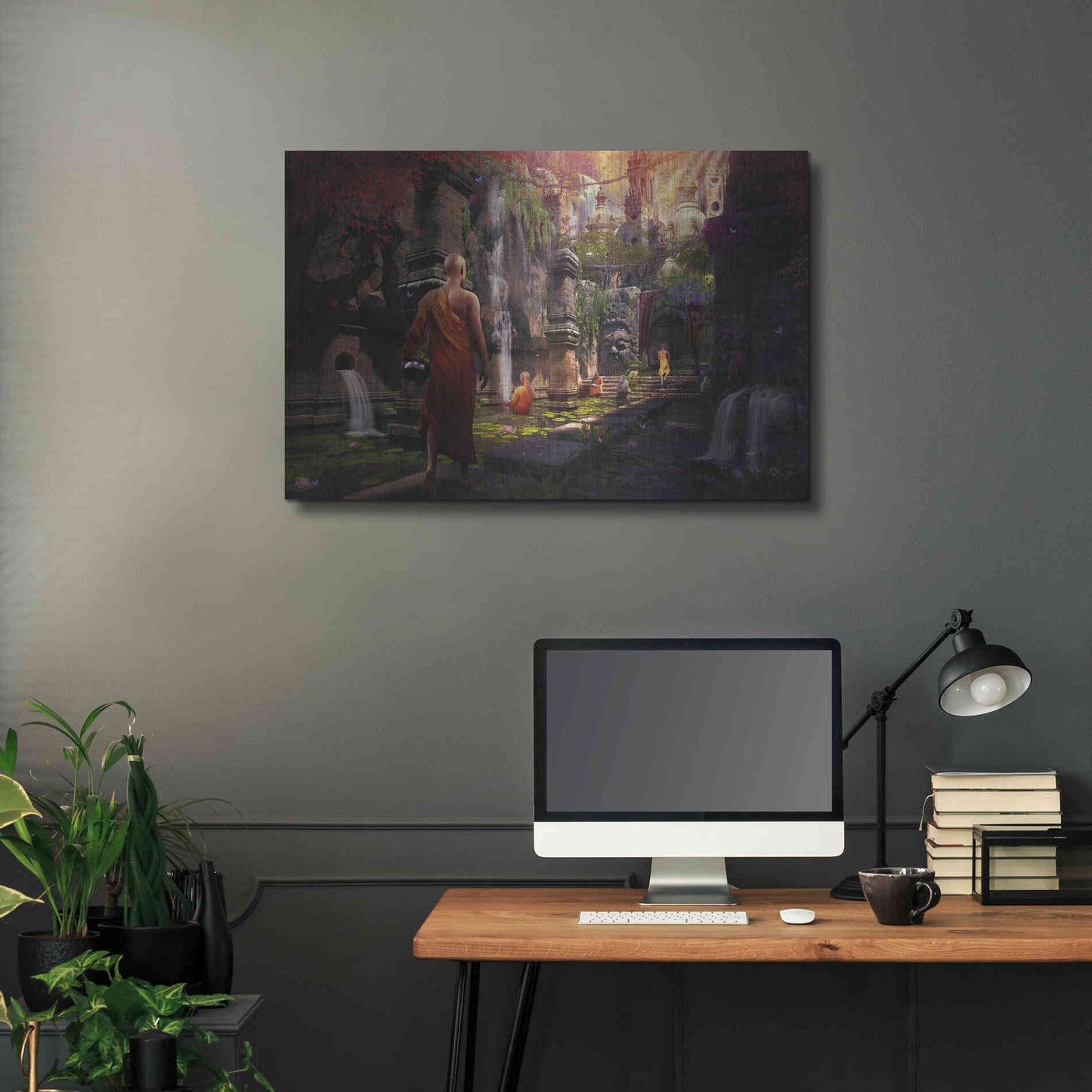 Luxe Metal Art 'Hidden Sanctuary' by Cameron Gray Metal Wall Art,36x24