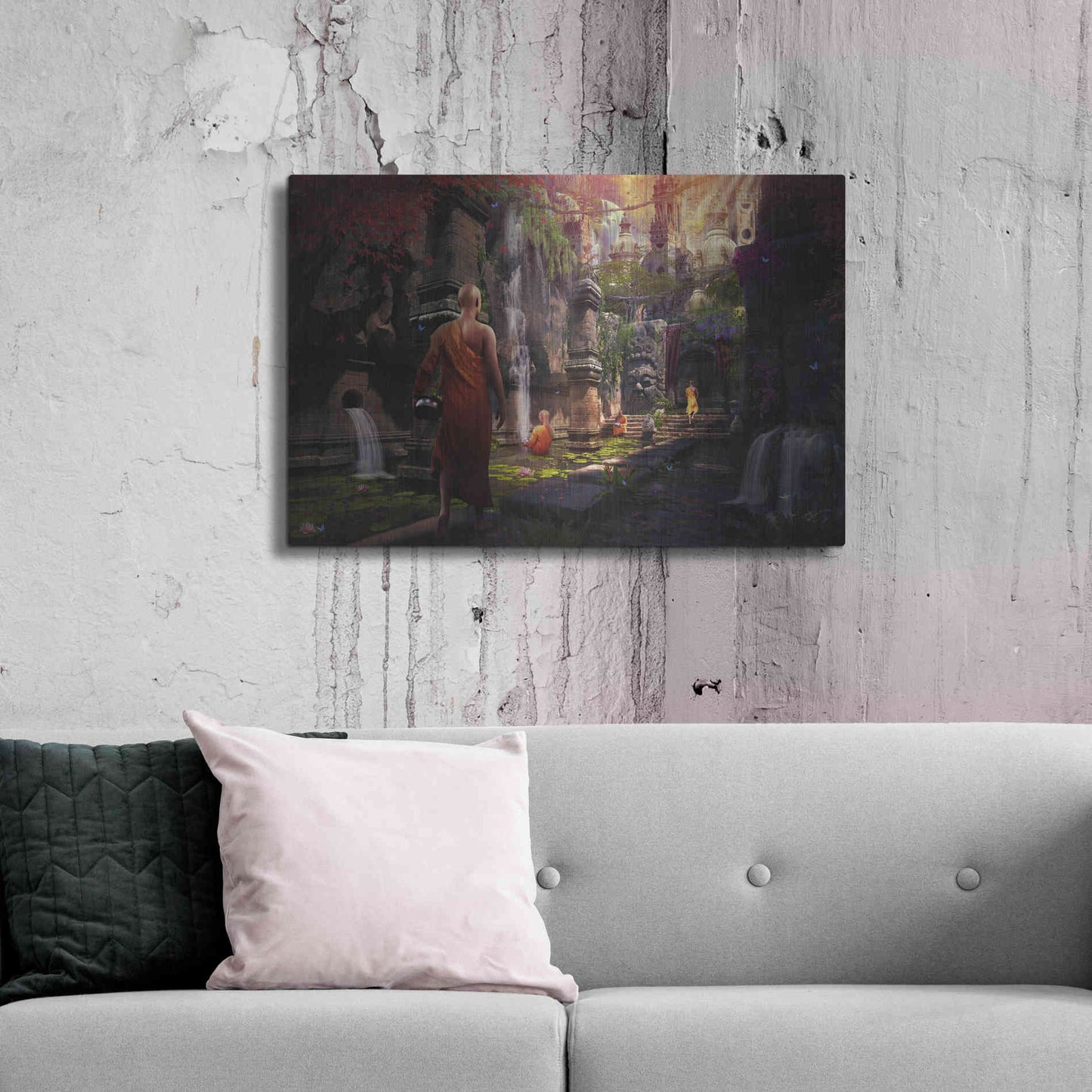 Luxe Metal Art 'Hidden Sanctuary' by Cameron Gray Metal Wall Art,36x24