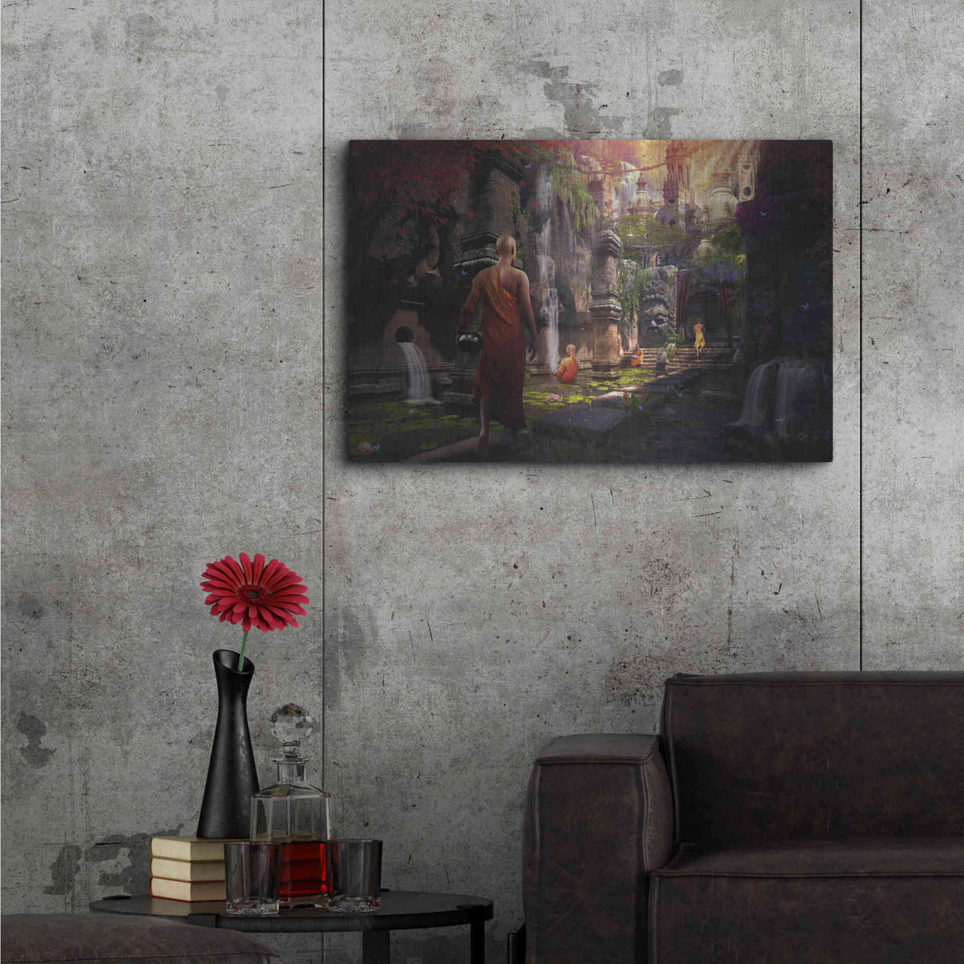 Luxe Metal Art 'Hidden Sanctuary' by Cameron Gray Metal Wall Art,36x24
